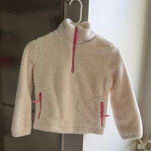 Crewcuts Cream Sherpa Half-Zip Hoodie